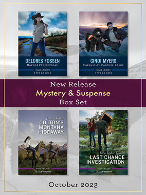 cover image of Mystery & Suspense New Release Box Set Oct 2023/Marked For Revenge/Pursuit At Panther Point/Colton's Montana Hideaway/Last Chance